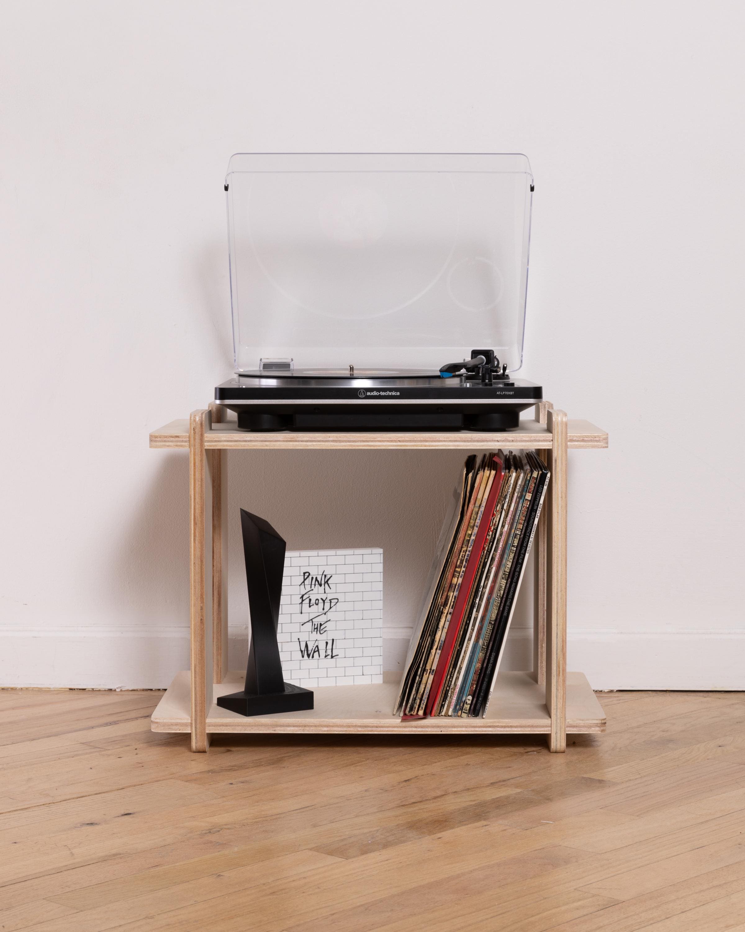 Mid Century Modern Vinyl Record Storage | Baltic Birch LP Shelf