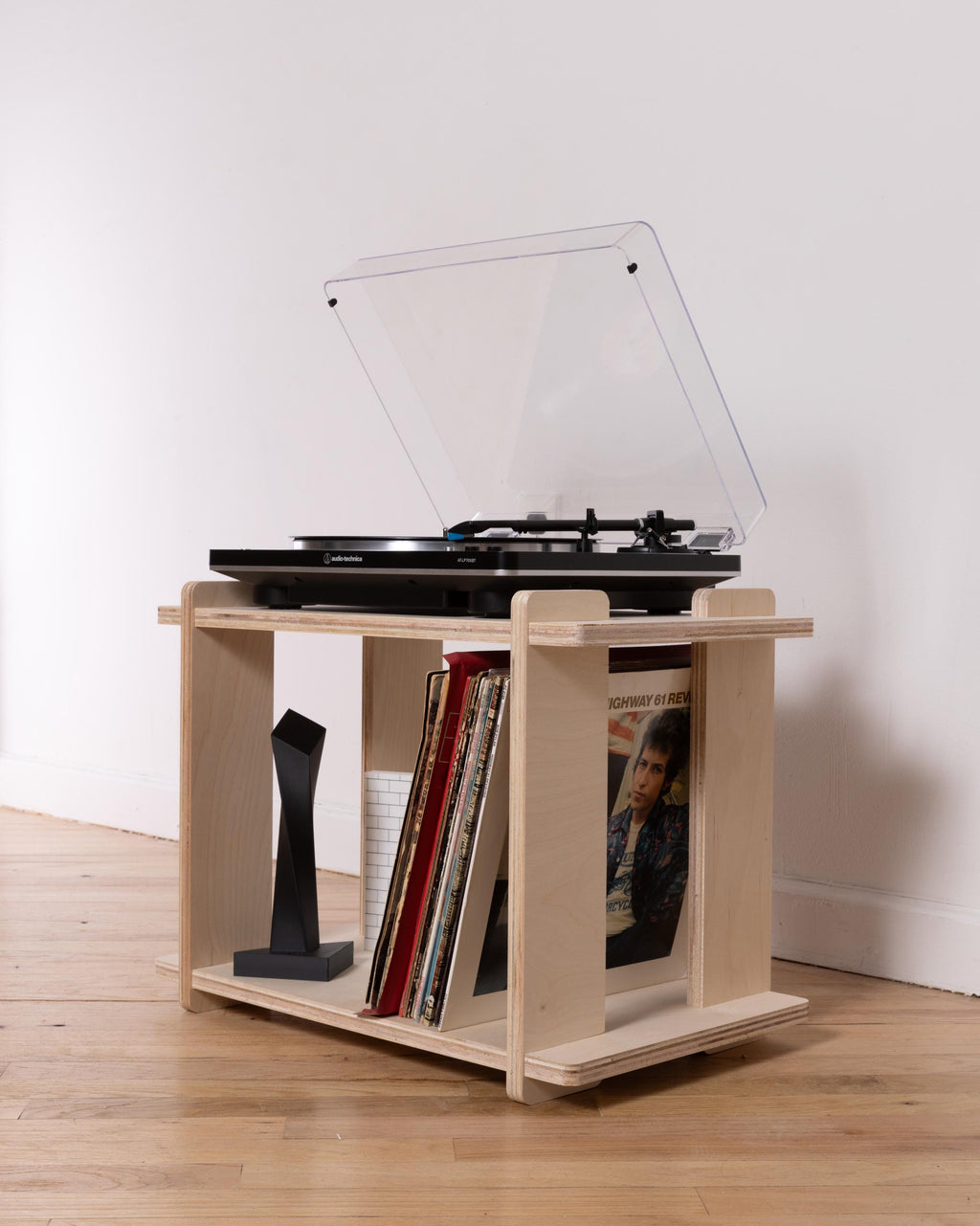 Mid Century Modern Vinyl Record Storage | Baltic Birch LP Shelf