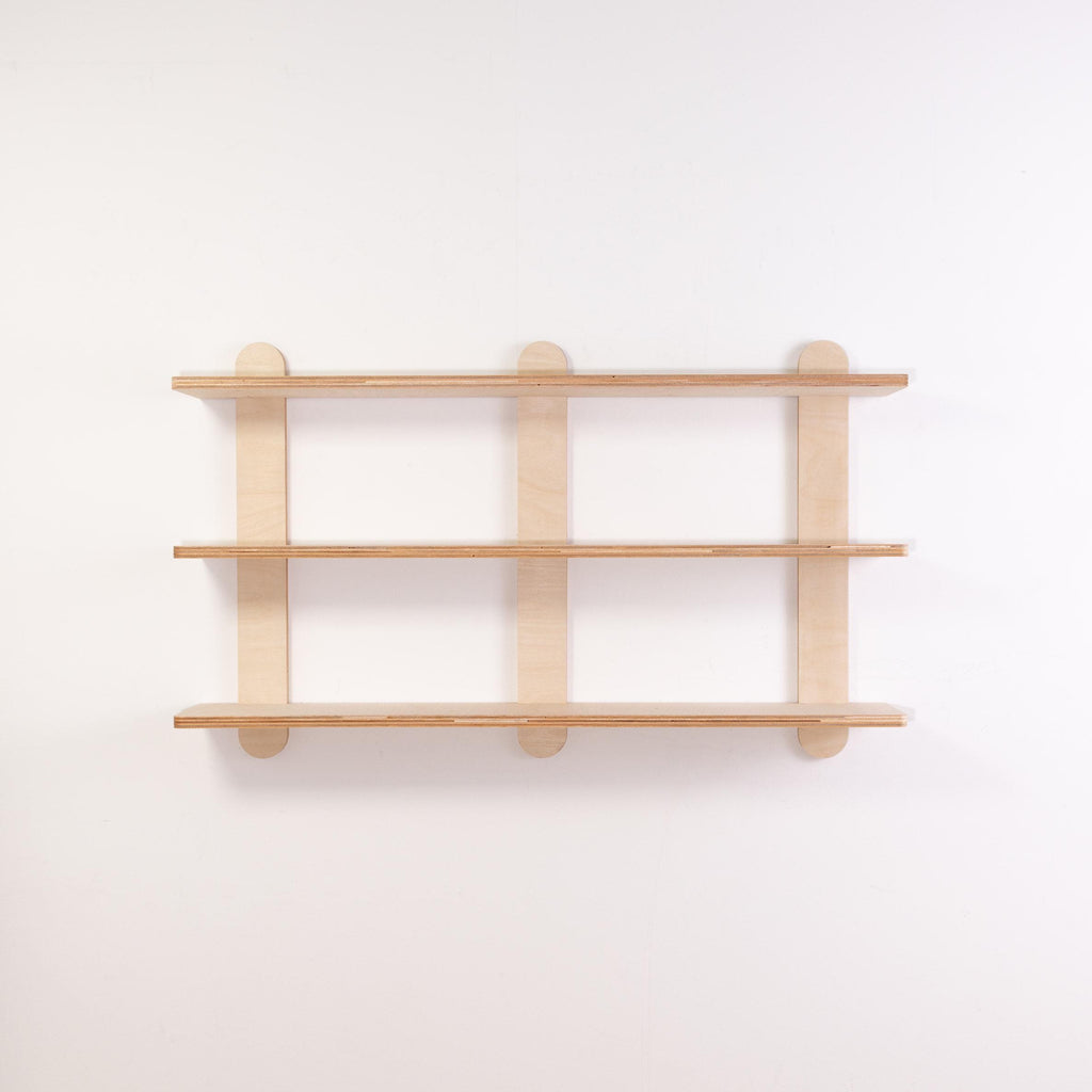 Mid Century Modern Kitchen and Display Wall Shelves Minimal Scandinavian No Tool Easy Assembly