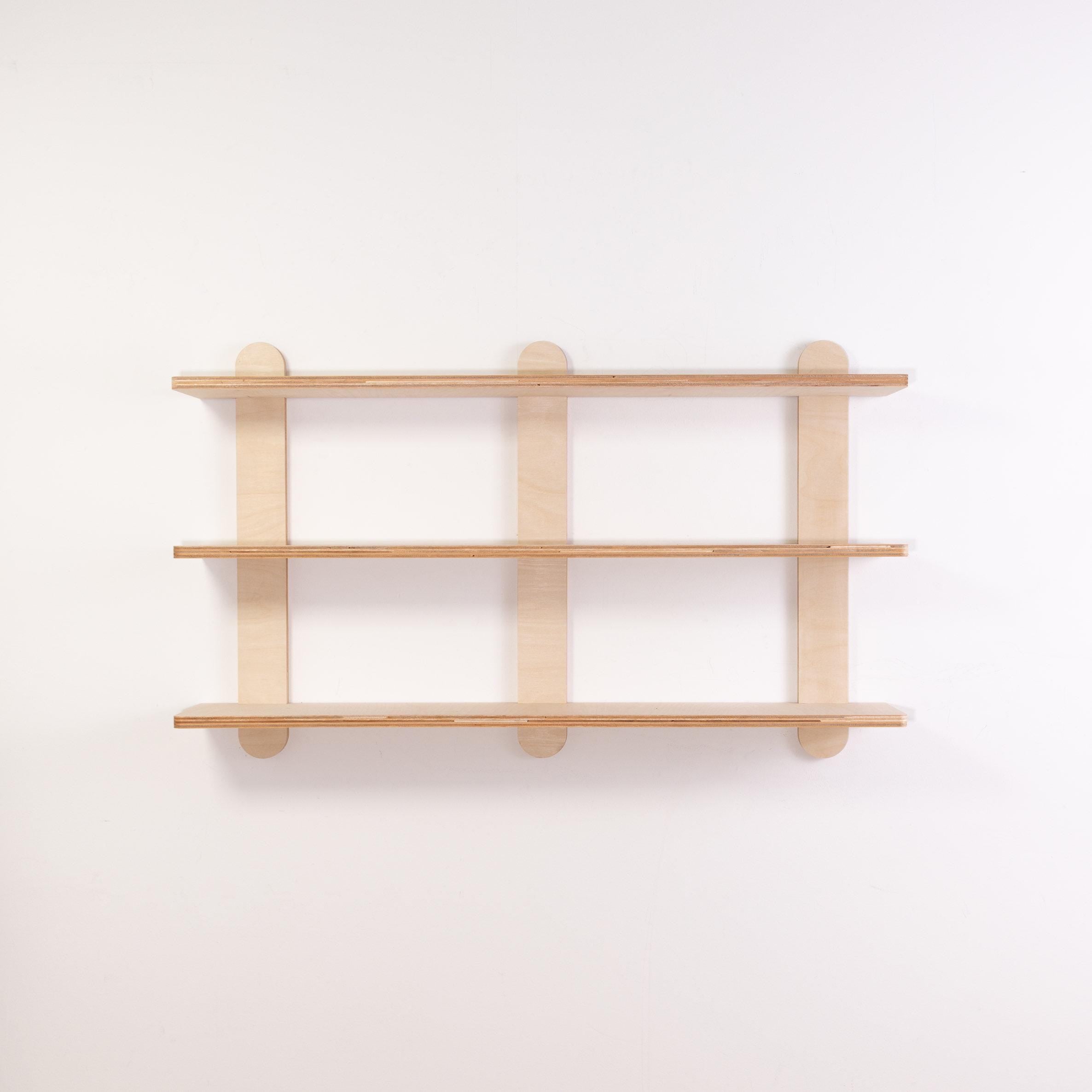 Mid Century Modern Kitchen and Display Wall Shelves Minimal Scandinavian No Tool Easy Assembly