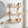 Mid Century Modern Kitchen and Display Wall Shelves Minimal Scandinavian No Tool Easy Assembly
