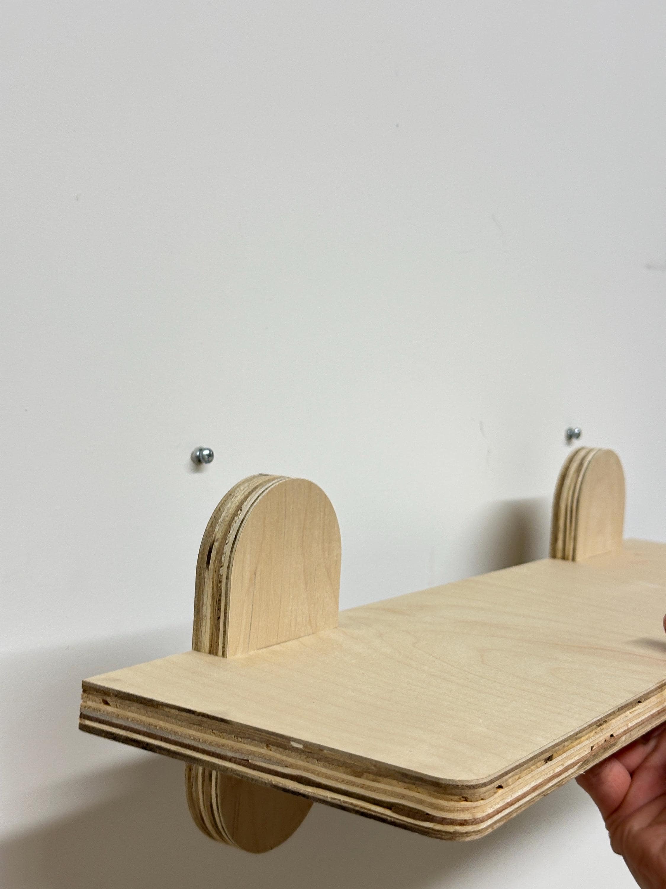 Mid Century Modern Kitchen and Display Wall Shelves Minimal Scandinavian No Tool Easy Assembly