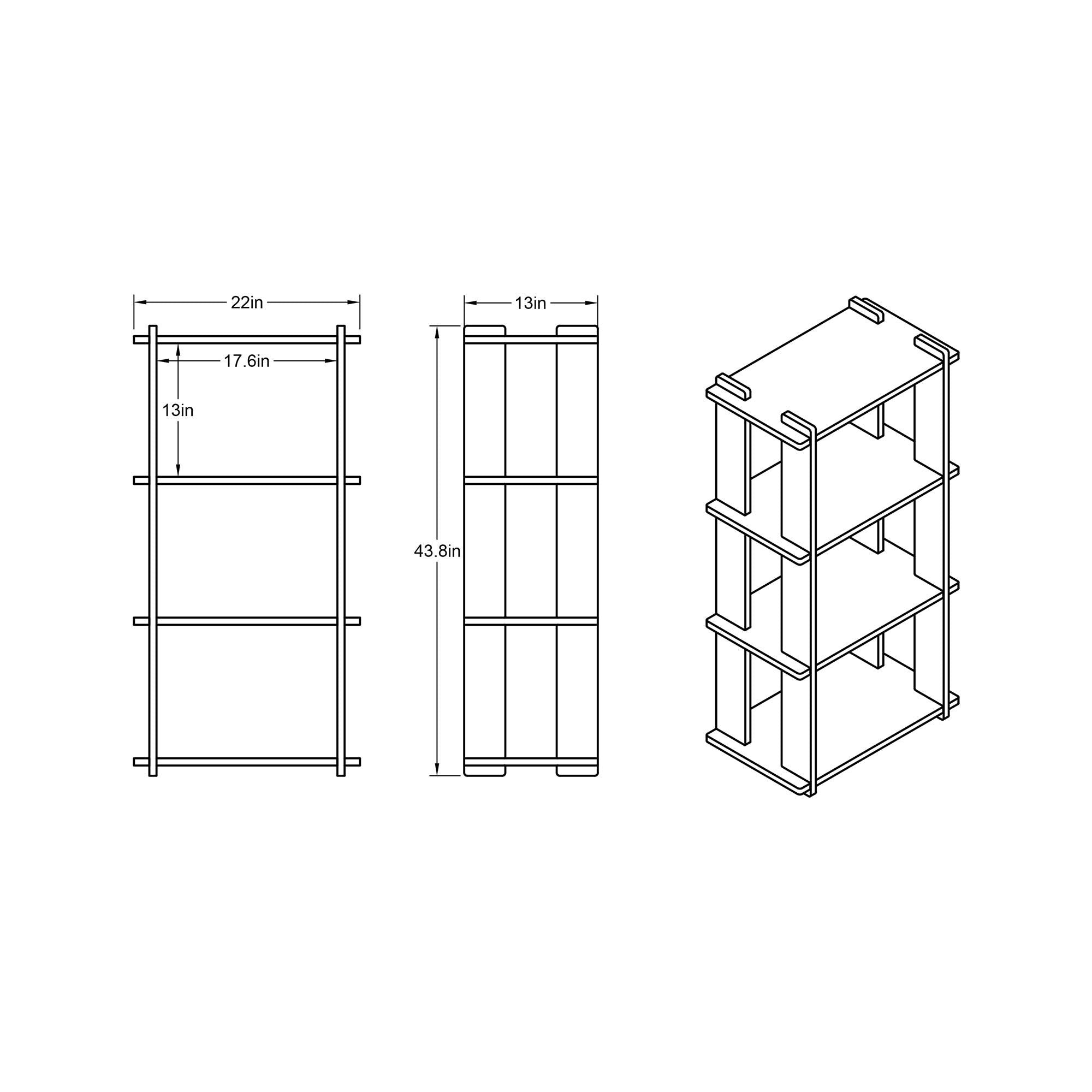 Mid Century Modern Vinyl Record Storage | 3-Tier LP Tower, Birch Plywood